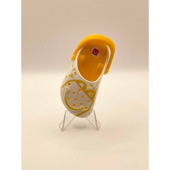 CROCS Other - McDonalds Happy Meal Crocs Toy Keychain White Yellow Mini Clog Collectible